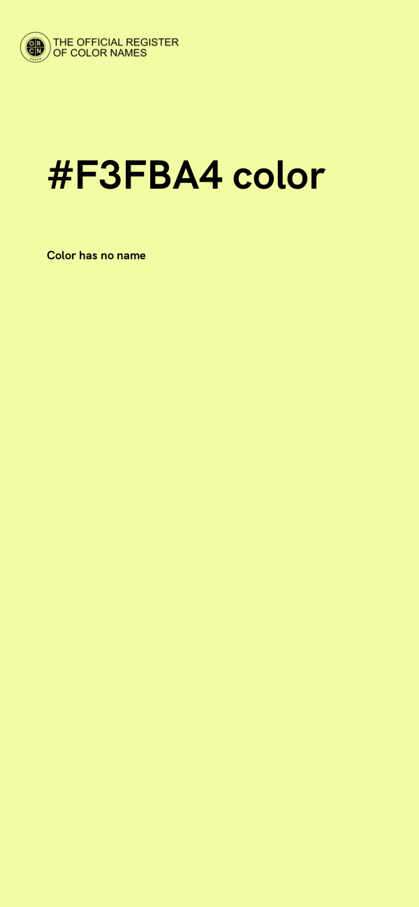 #F3FBA4 color image
