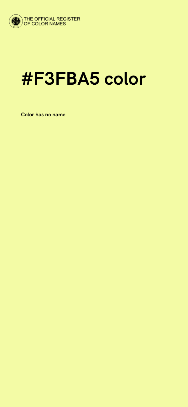 #F3FBA5 color image