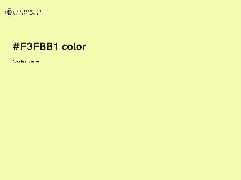 #F3FBB1 color image