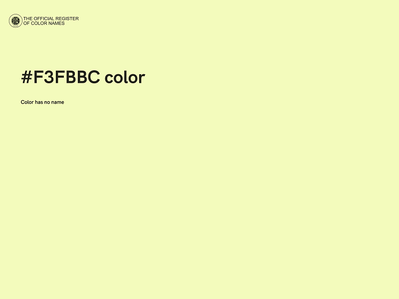 #F3FBBC color image