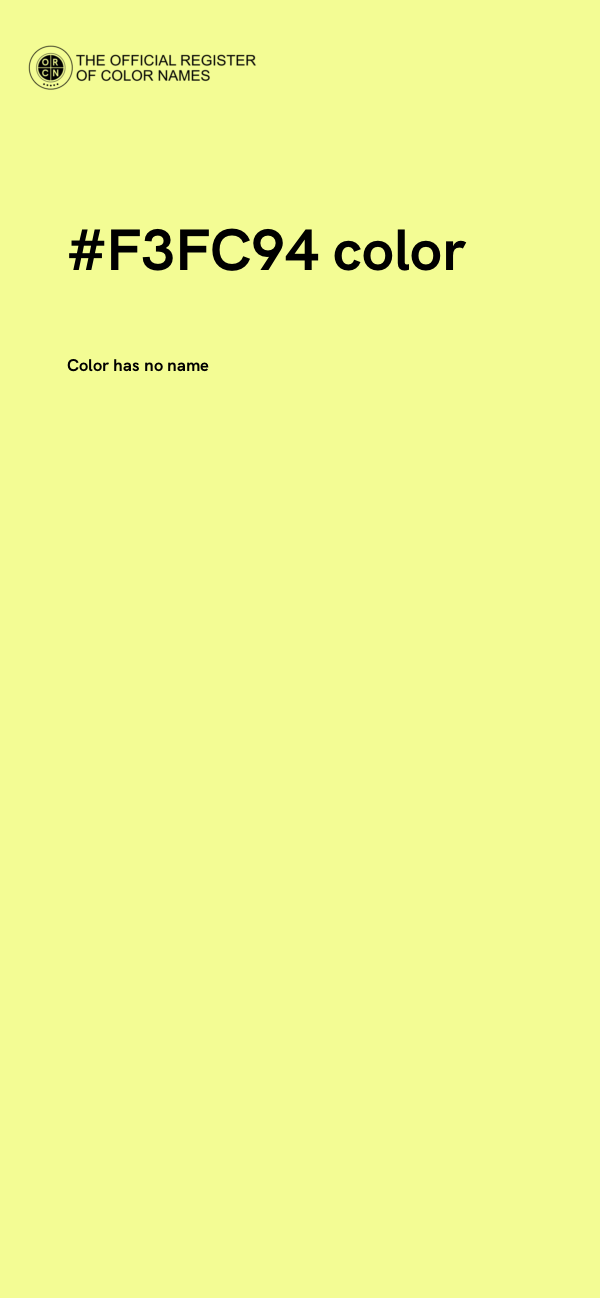 #F3FC94 color image