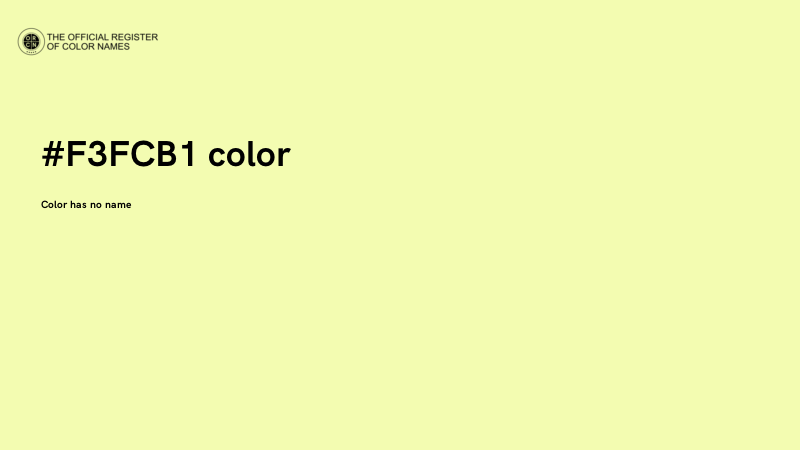 #F3FCB1 color image