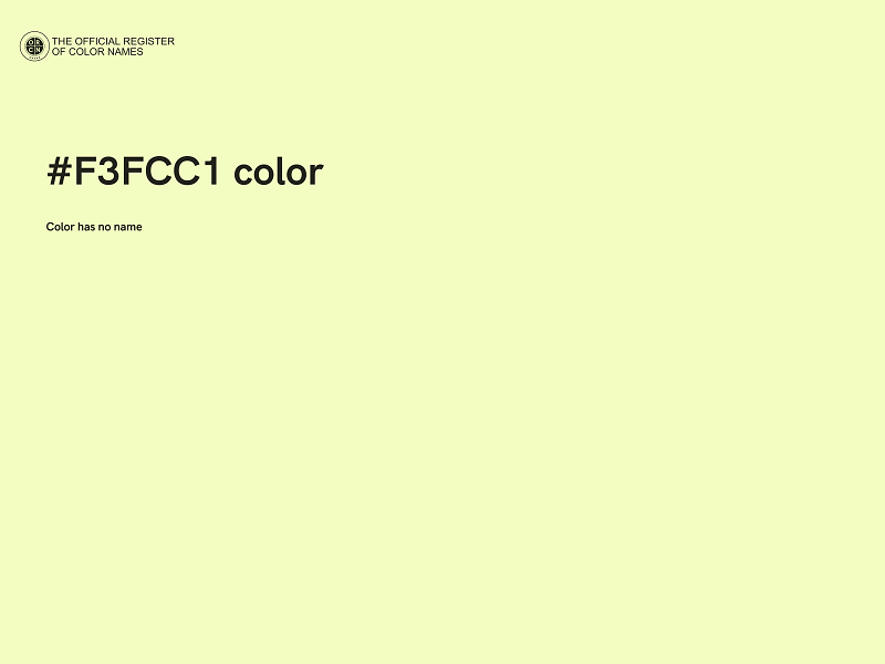 #F3FCC1 color image