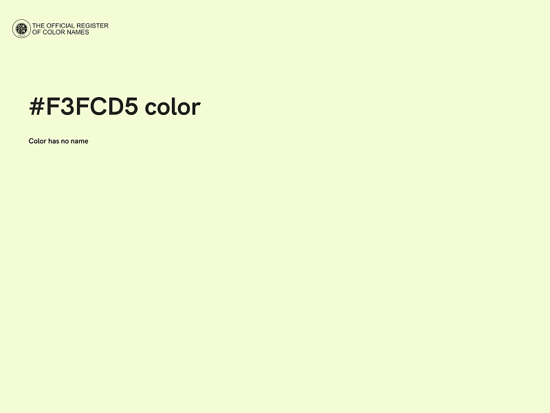 #F3FCD5 color image