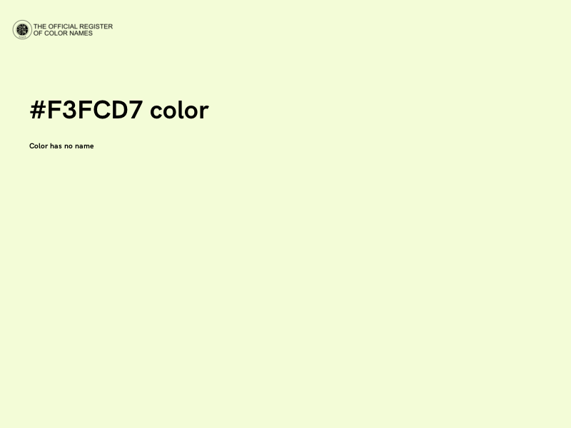 #F3FCD7 color image