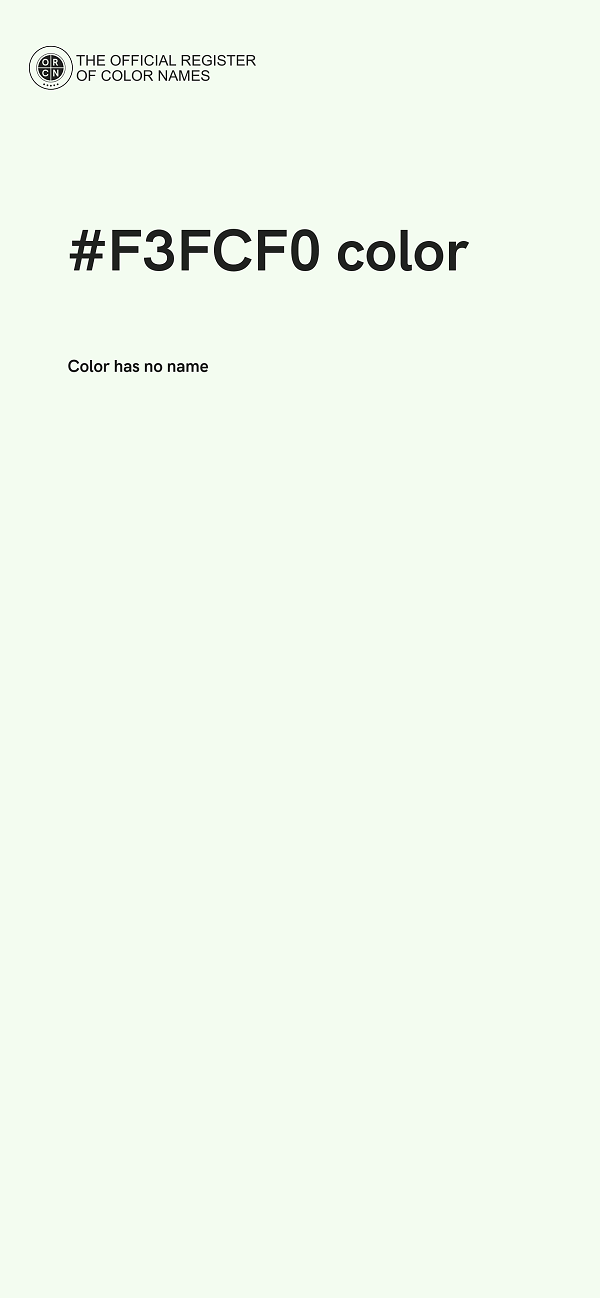#F3FCF0 color image