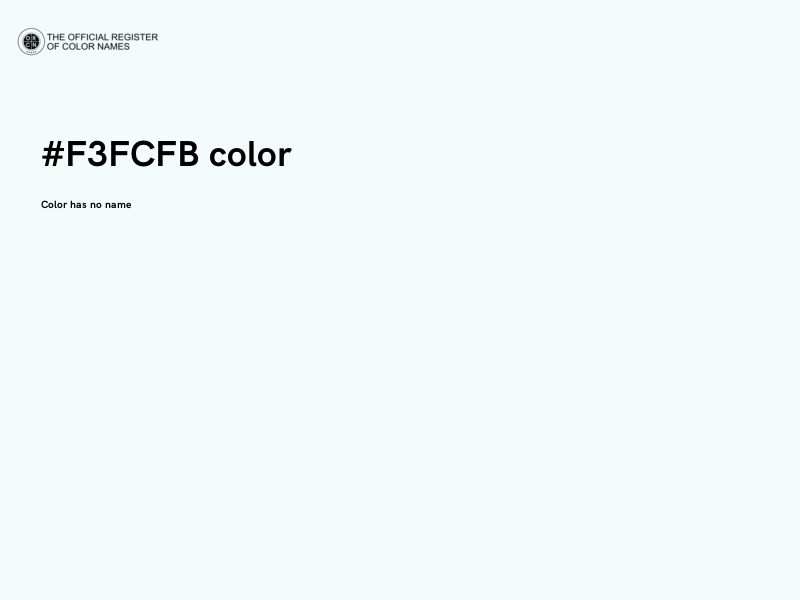 #F3FCFB color image