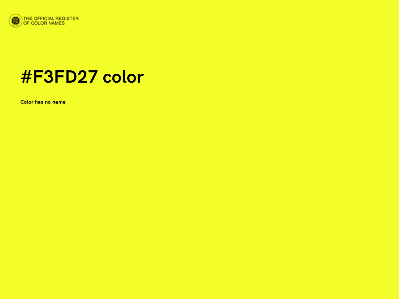 #F3FD27 color image