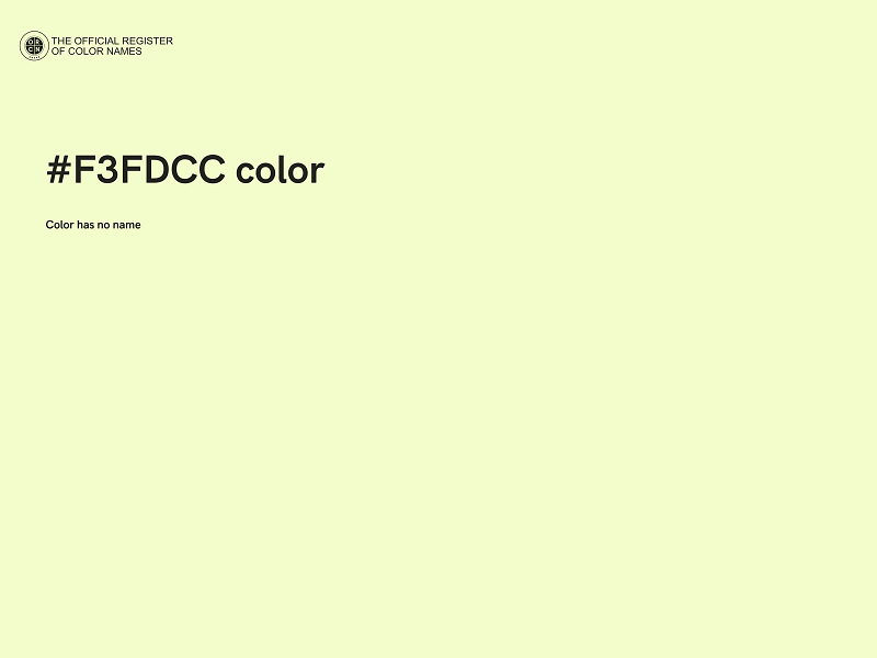 #F3FDCC color image