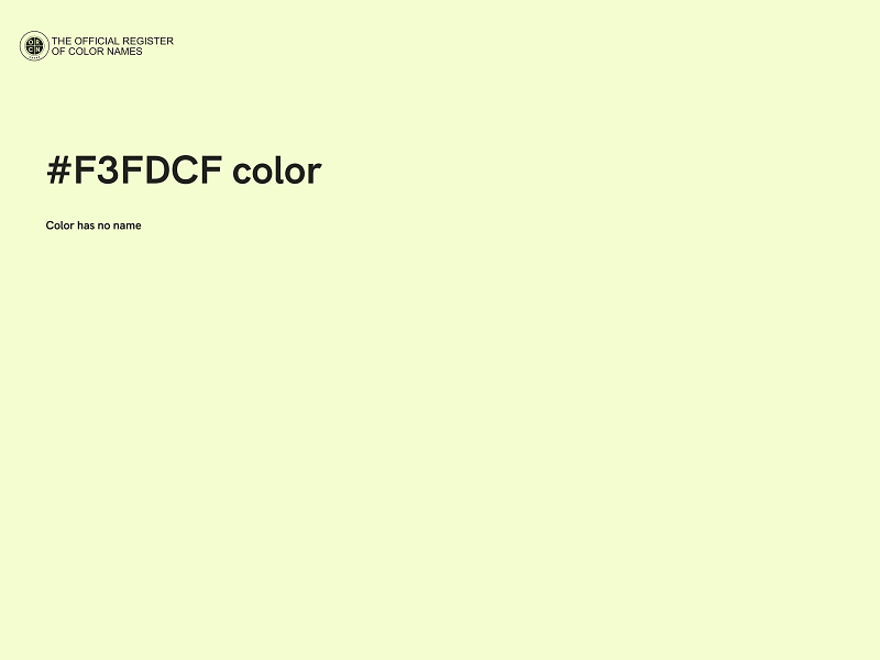 #F3FDCF color image