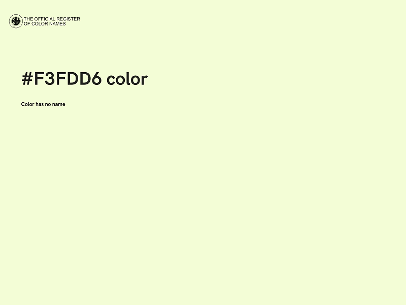 #F3FDD6 color image