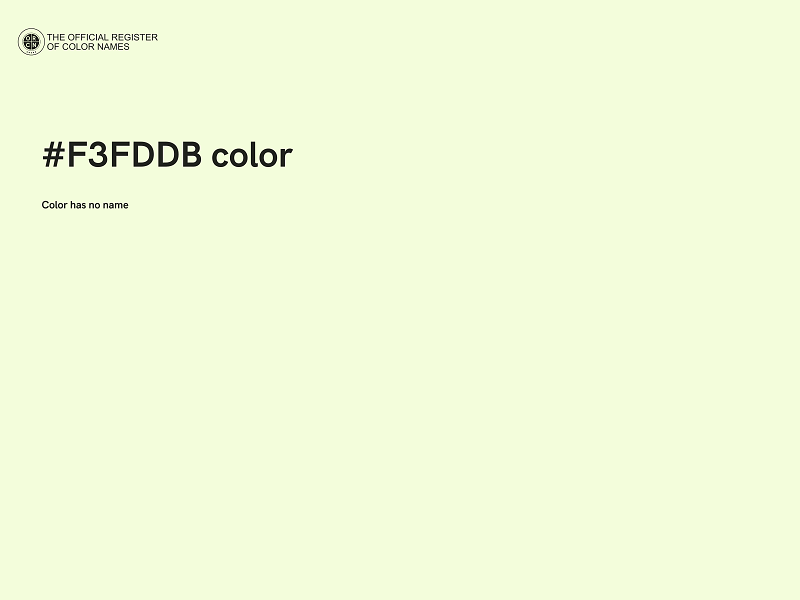 #F3FDDB color image
