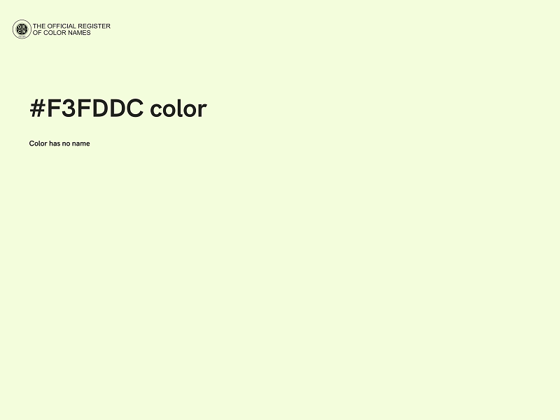 #F3FDDC color image