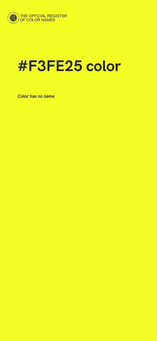 #F3FE25 color image