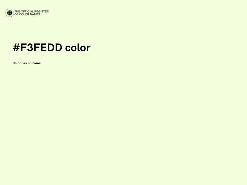 #F3FEDD color image