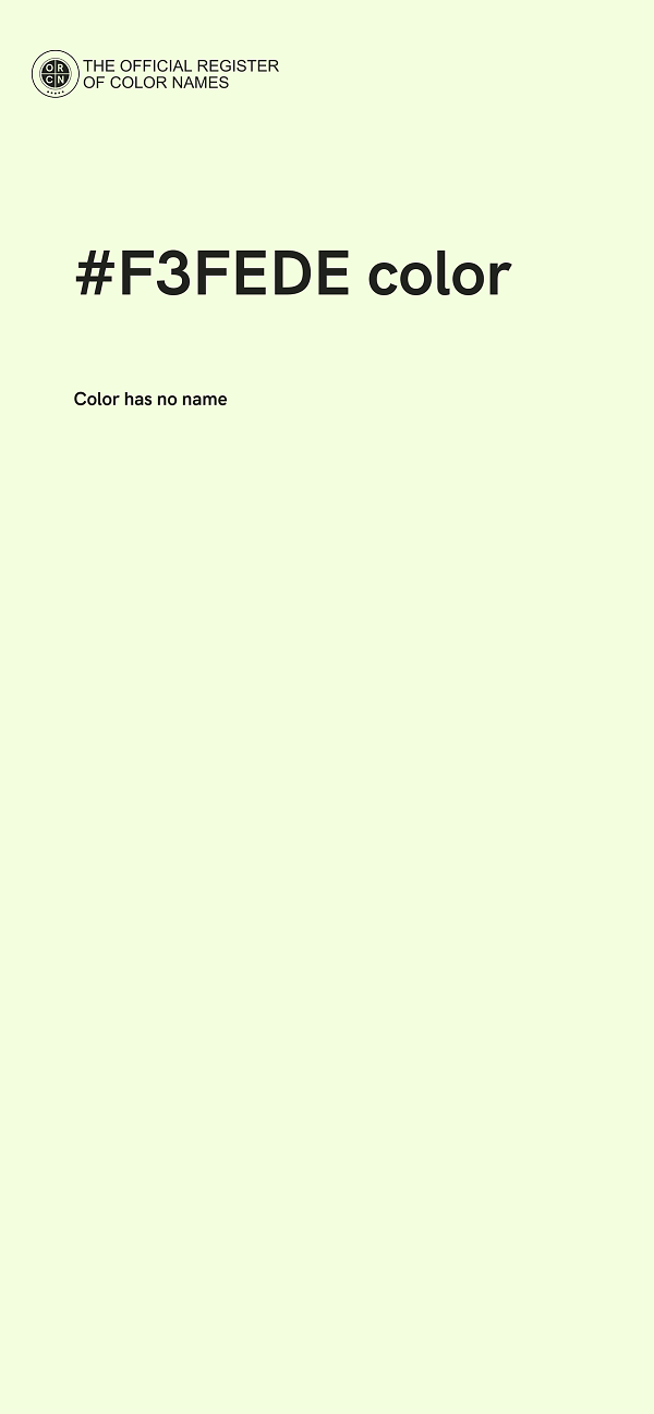 #F3FEDE color image