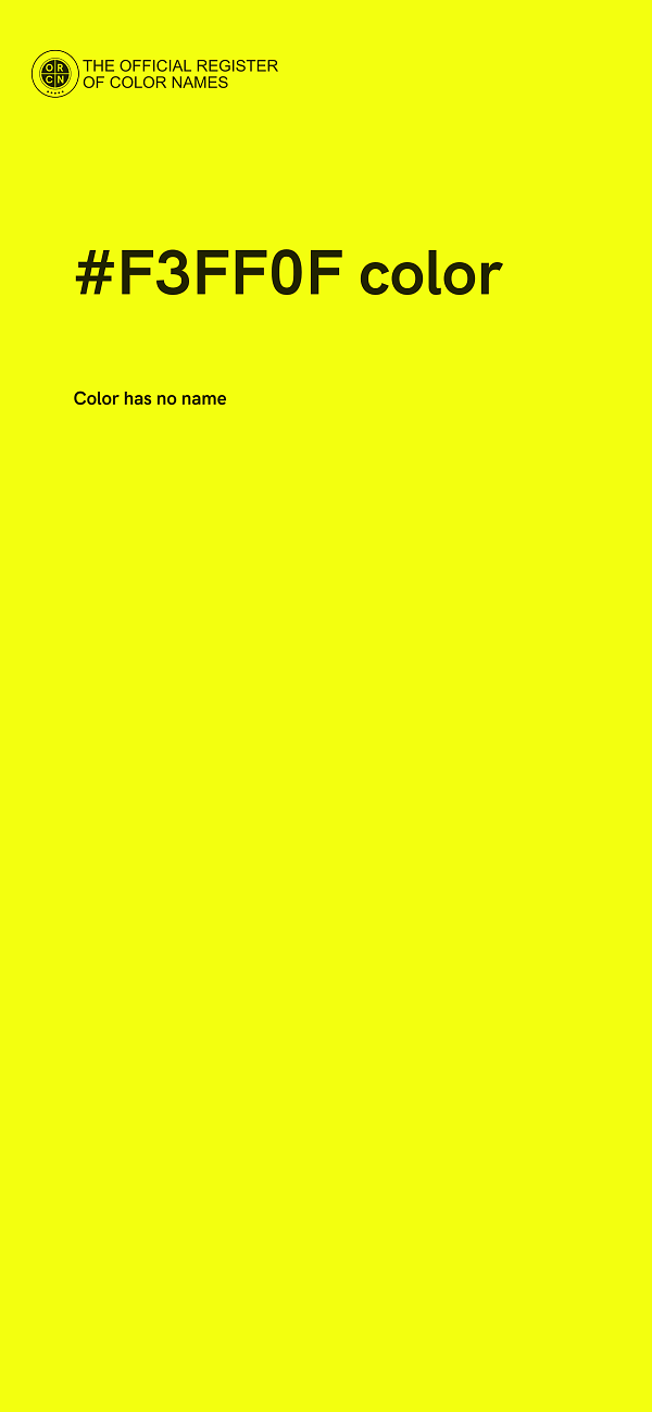 #F3FF0F color image