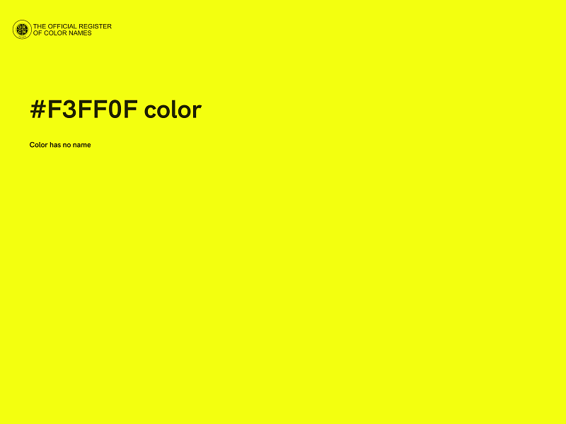 #F3FF0F color image