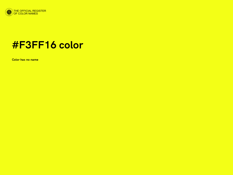 #F3FF16 color image