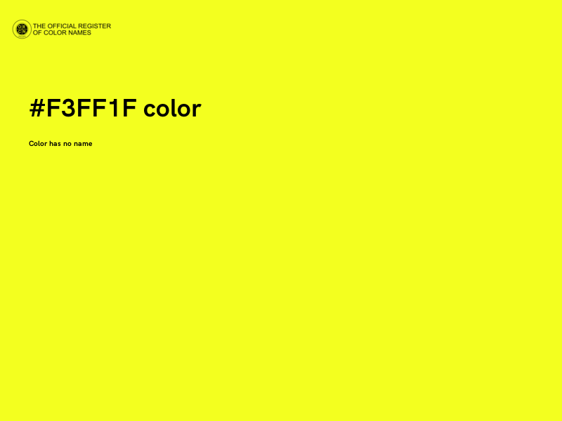 #F3FF1F color image