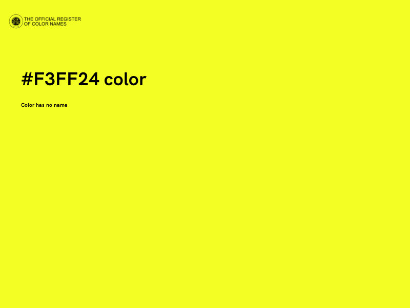 #F3FF24 color image