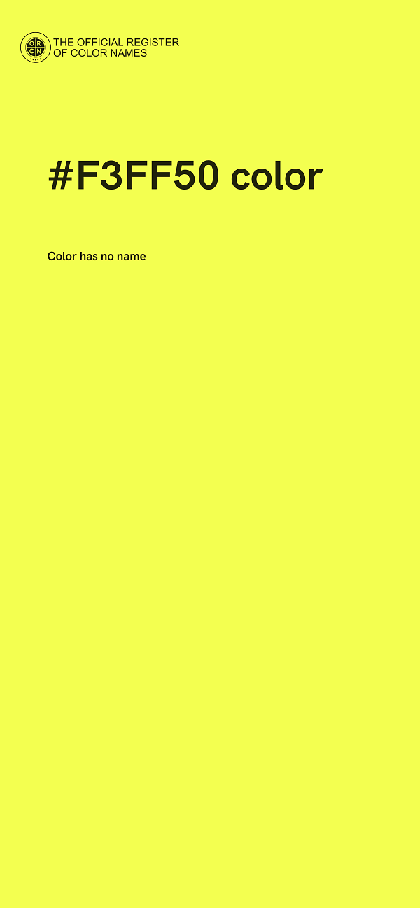 #F3FF50 color image