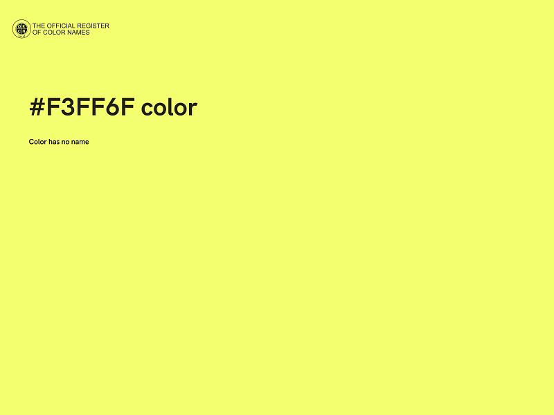 #F3FF6F color image