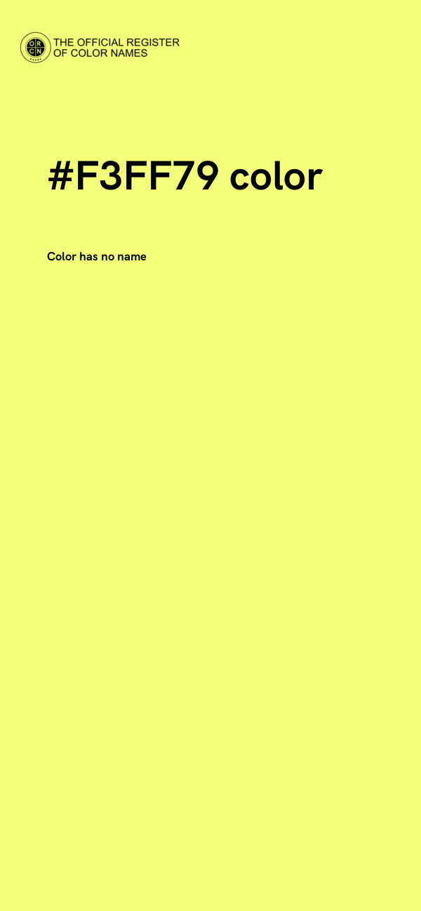 #F3FF79 color image