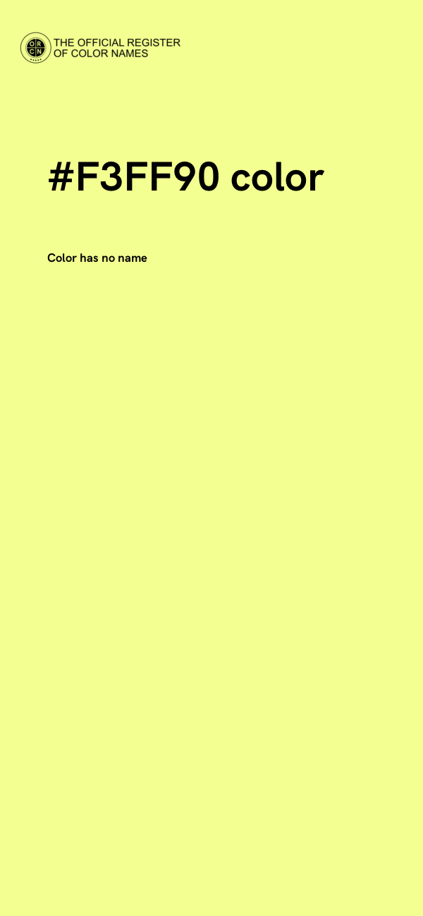 #F3FF90 color image