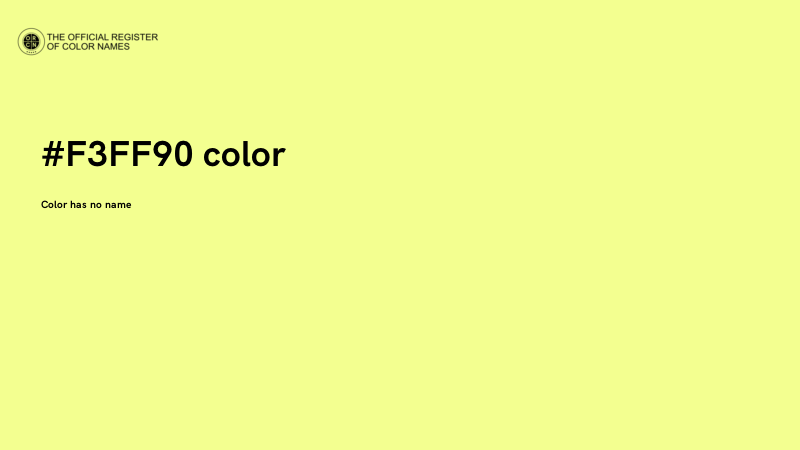 #F3FF90 color image