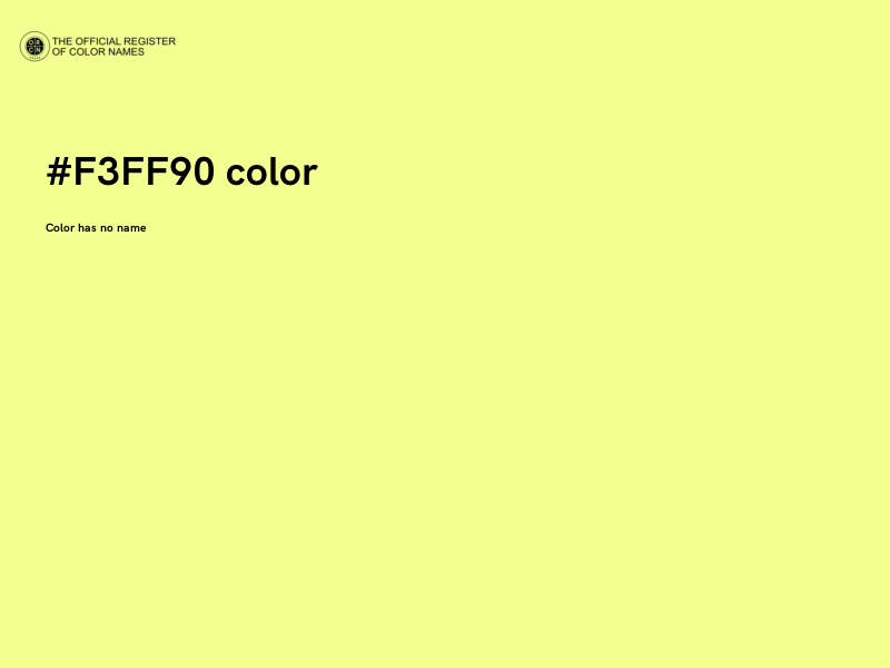 #F3FF90 color image