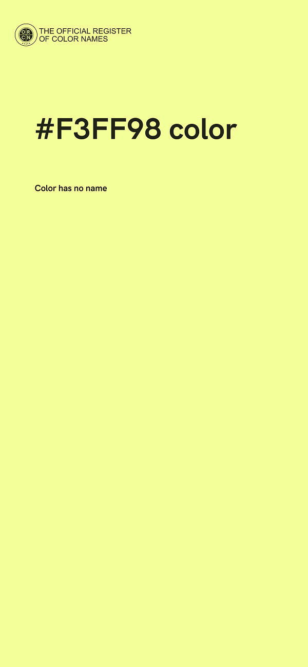 #F3FF98 color image