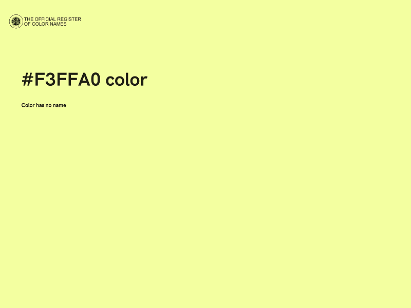 #F3FFA0 color image