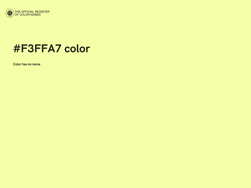 #F3FFA7 color image