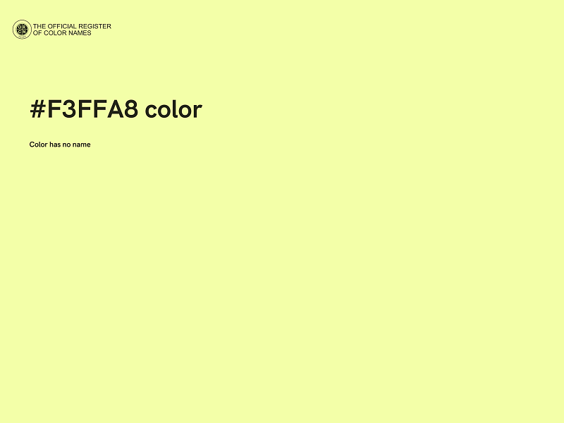 #F3FFA8 color image