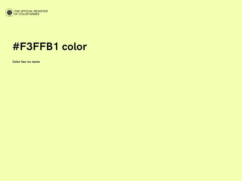#F3FFB1 color image