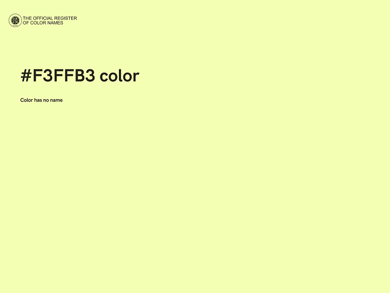 #F3FFB3 color image