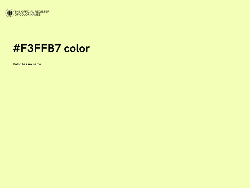 #F3FFB7 color image