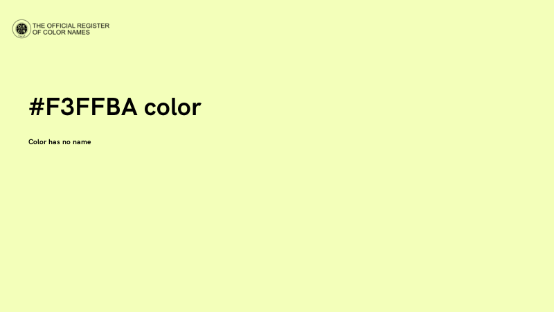 #F3FFBA color image