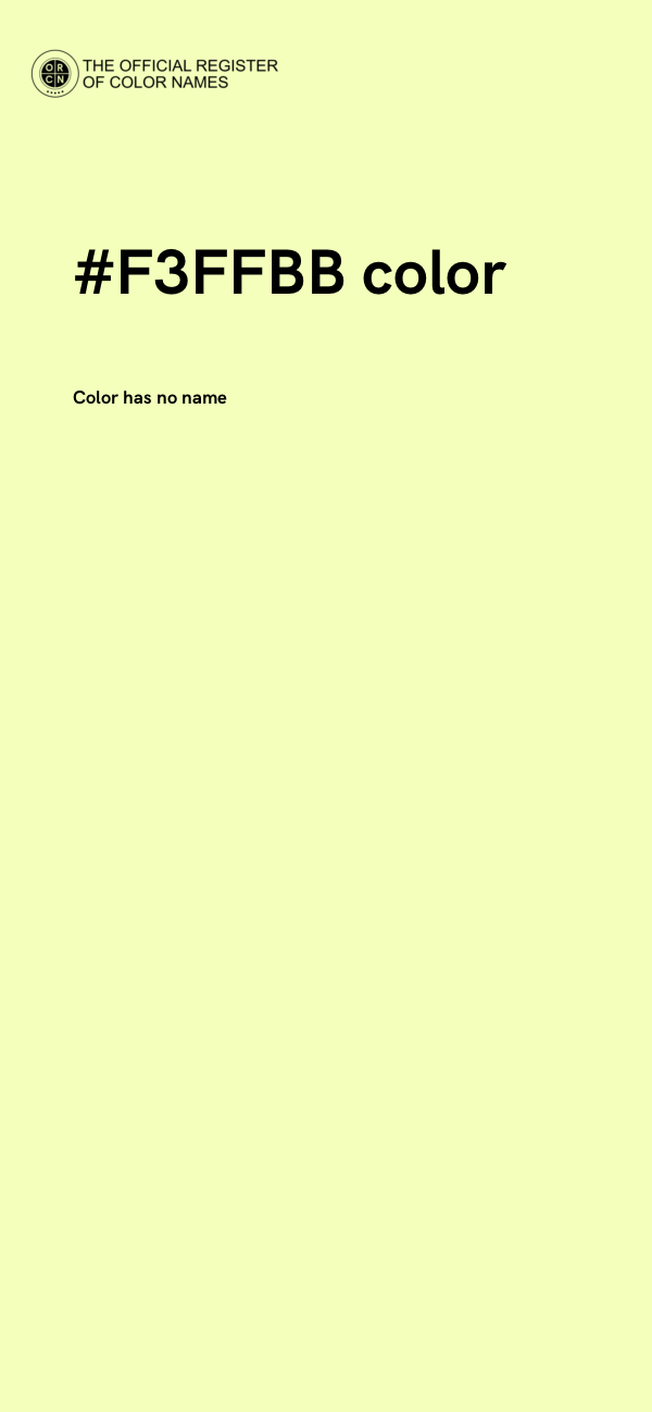 #F3FFBB color image