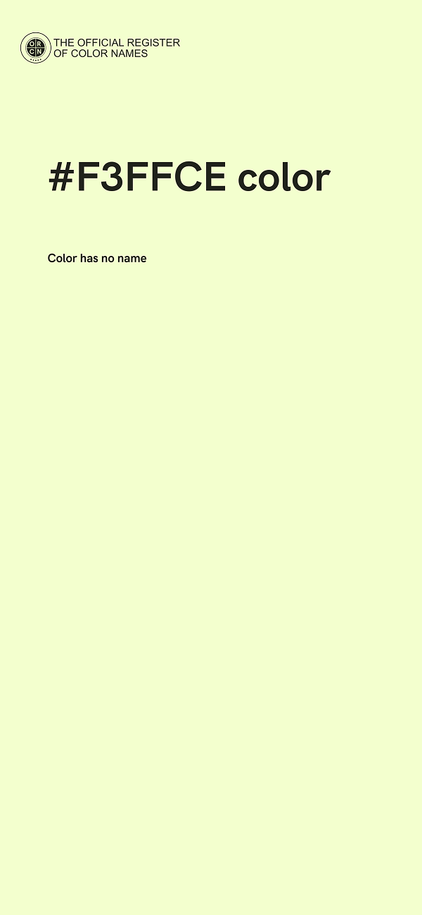 #F3FFCE color image