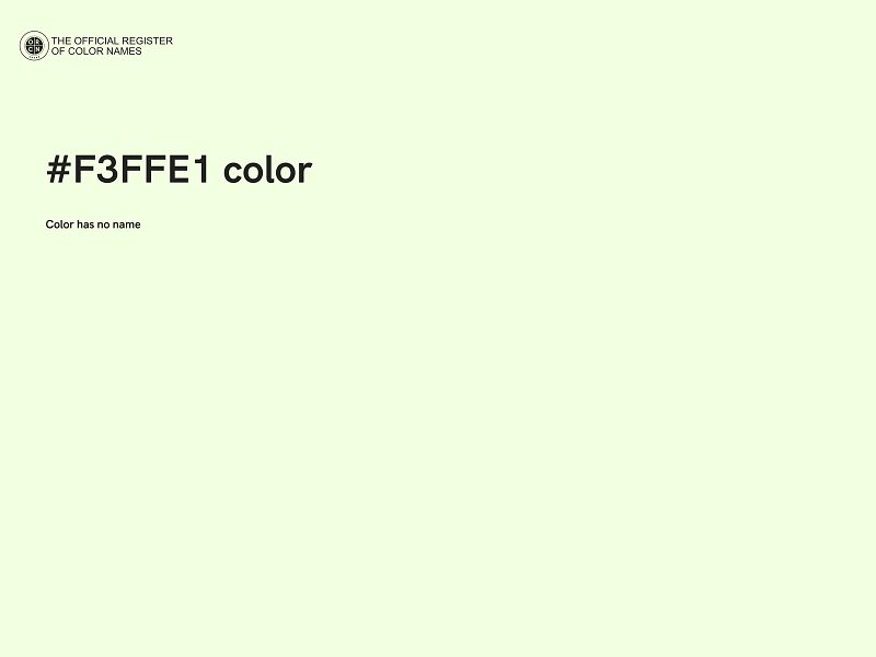#F3FFE1 color image