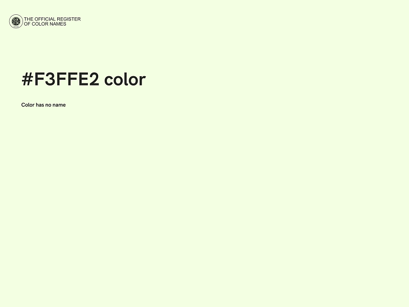 #F3FFE2 color image