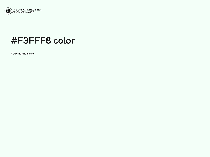 #F3FFF8 color image