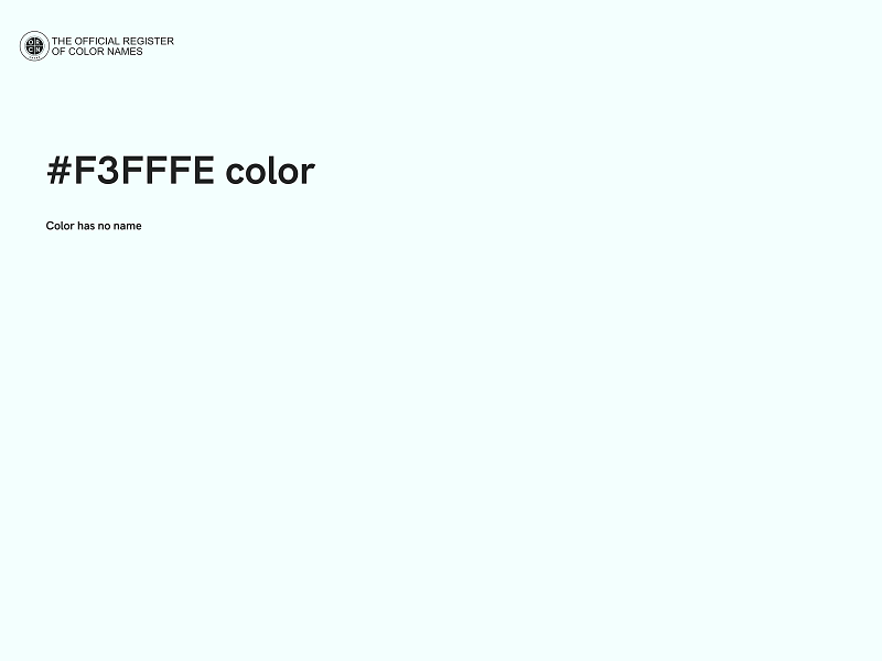 #F3FFFE color image