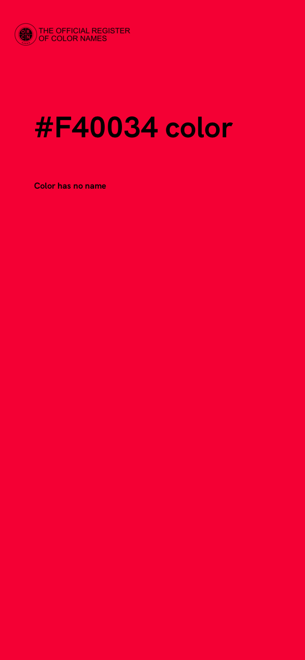 #F40034 color image