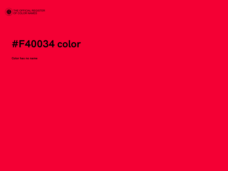 #F40034 color image