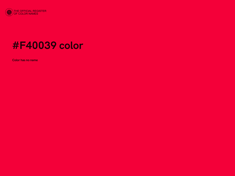 #F40039 color image