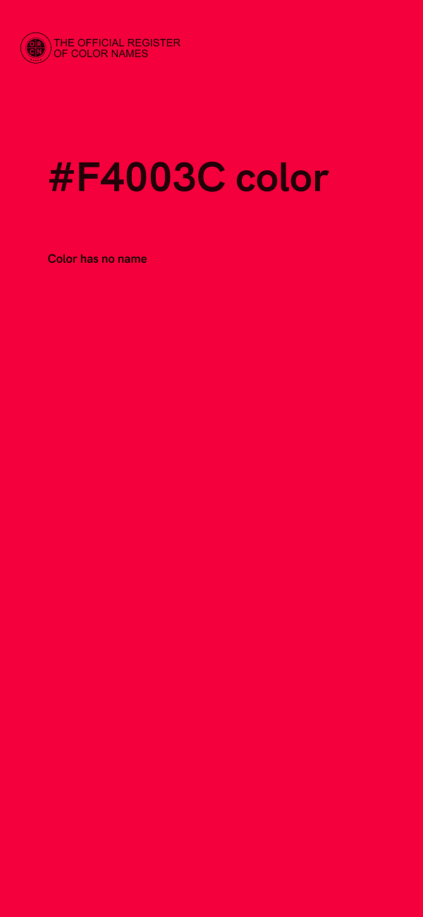 #F4003C color image