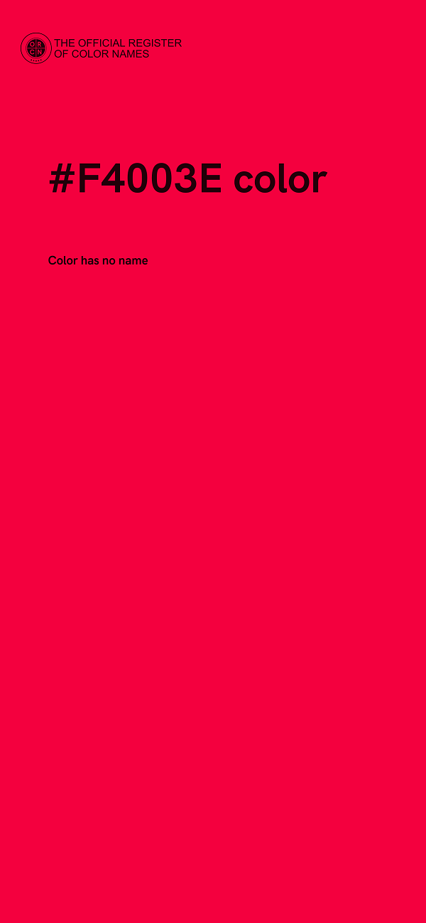 #F4003E color image